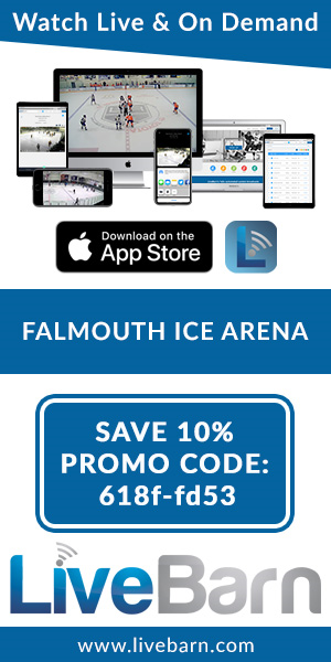 LiveBarn Watch Live & On Demand - Falmouth Ice Arena Save 10% Promo Code: 618f-fd53 