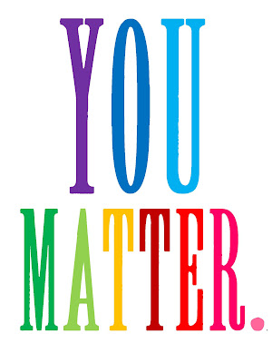 You Matter words in rainbow font
